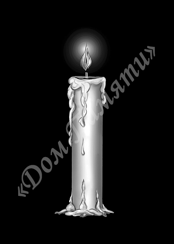 Ручная и машинная граверовка свечей на граните - СВЕ001