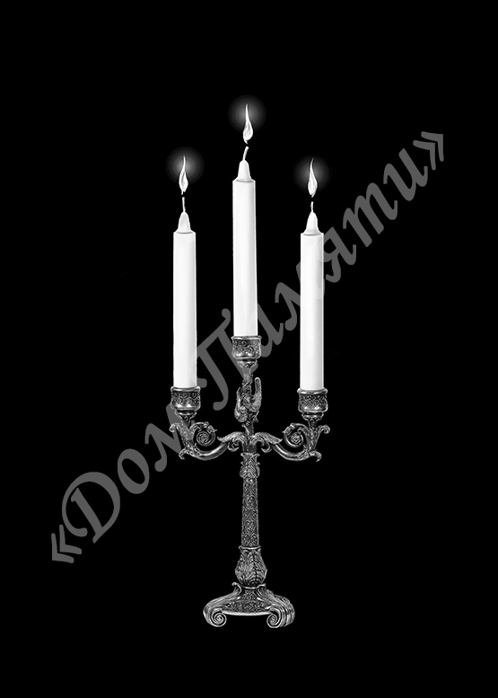 Ручная и машинная граверовка свечей на граните - СВЕ008