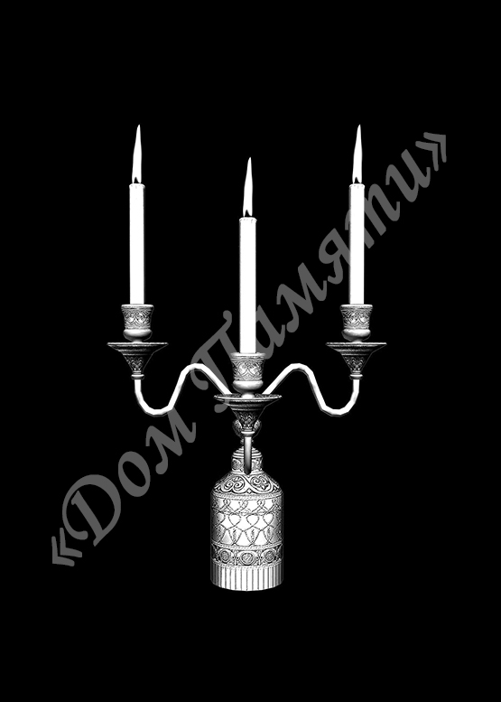 Ручная и машинная граверовка свечей на граните - СВЕ009