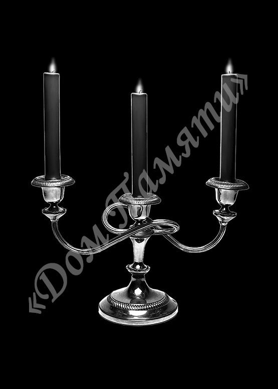 Ручная и машинная граверовка свечей на граните - СВЕ013