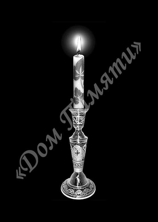 Ручная и машинная граверовка свечей на граните - СВЕ015