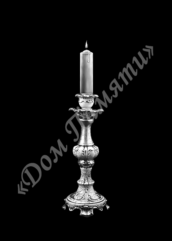 Ручная и машинная граверовка свечей на граните - СВЕ016