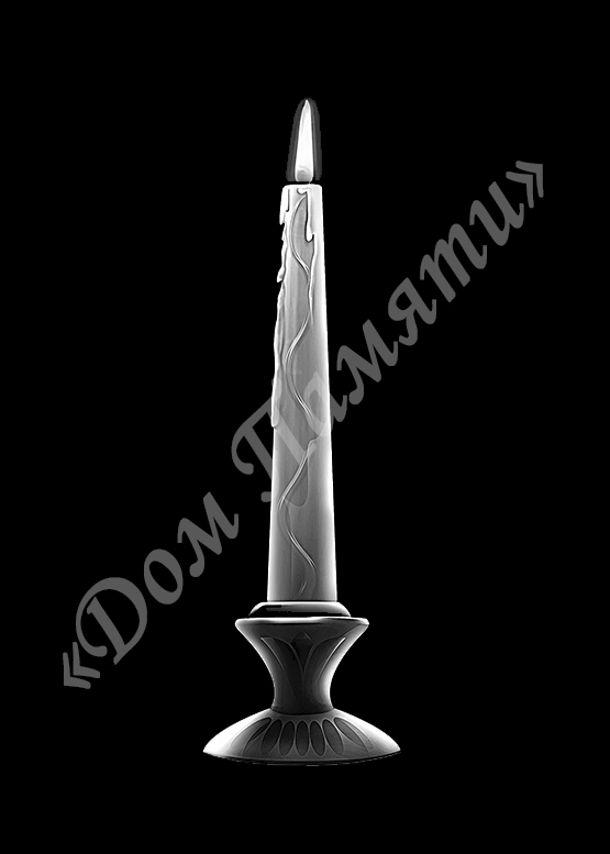 Ручная и машинная граверовка свечей на граните - СВЕ017