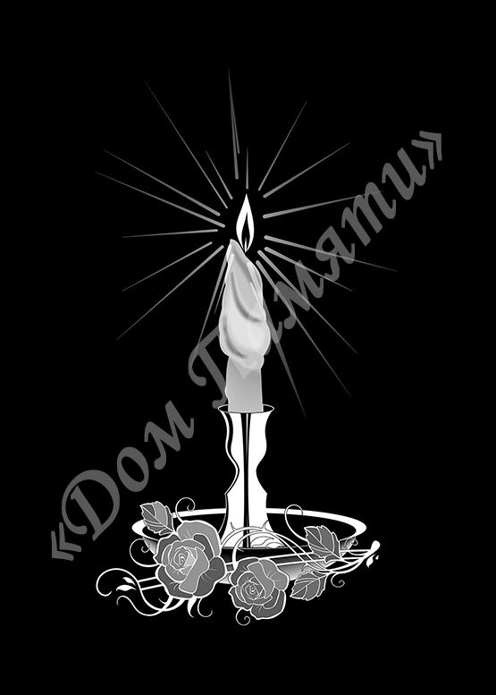 Ручная и машинная граверовка свечей на граните - СВЕ023