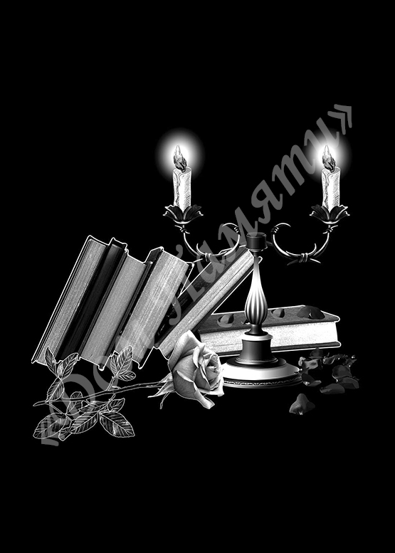 Ручная и машинная граверовка свечей на граните - СВЕ028