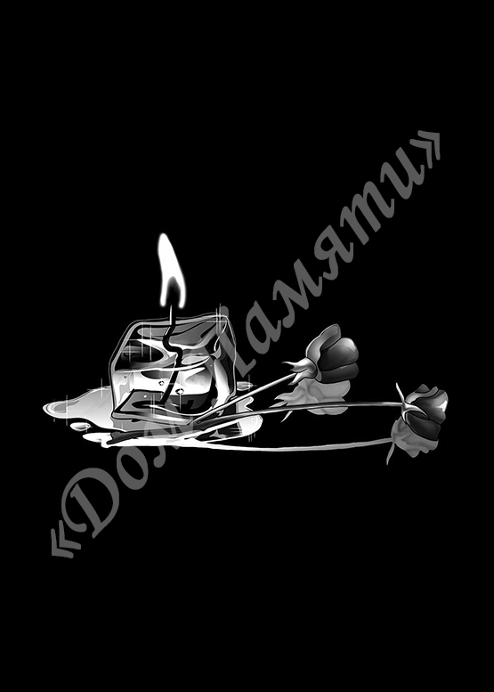 Ручная и машинная граверовка свечей на граните - СВЕ035