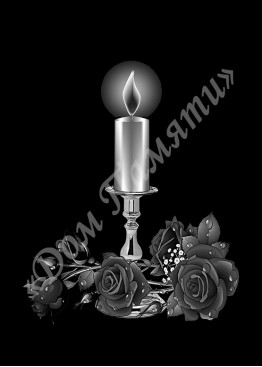 Ручная и машинная граверовка свечей, Свеча модель - СВЕ036