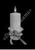 Ручная и машинная граверовка свечей. Свеча модель - СВЕ044