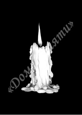 Ручная и машинная граверовка свечей, Свеча модель - СВЕ045