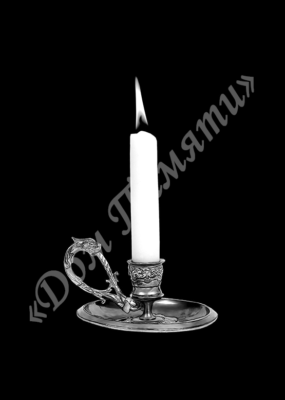 Ручная и машинная граверовка свечей на граните - СВЕ054