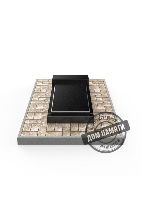 Модель цветника из гранита - ЦВТ007