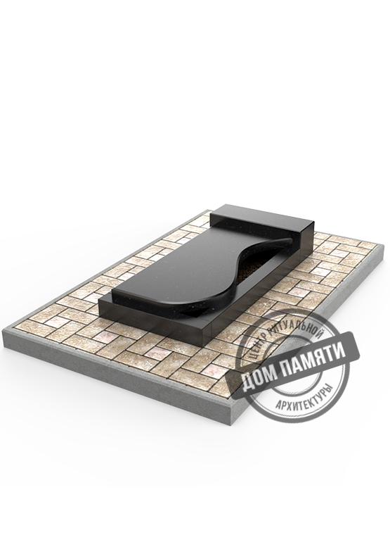 Модель цветника из гранита - ЦВТ008