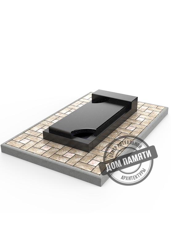 Модель цветника из гранита - ЦВТ009
