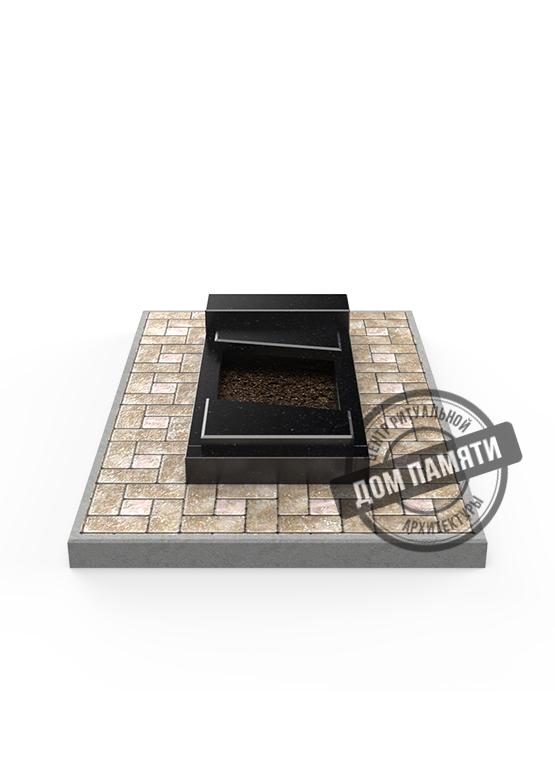 Модель цветника из гранита - ЦВТ011