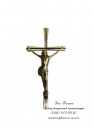 Крест православный с распятием для памятника. Модель — АКС001