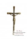 Крест католический с распятием для памятника. Модель — АКС001_1