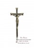 Крест католический с распятием для памятника. Модель — АКС003
