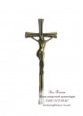 Крест православный с распятием для памятника. Модель — АКС003_1