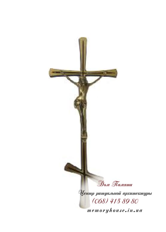 Крест православный с распятием для памятника  - АКС004