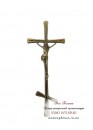 Крест православный с распятием для памятника. Модель — АКС004