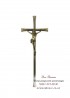 Крест православный с распятием для памятника. Модель — АКС005