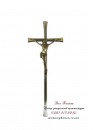 Крест православный с распятием для памятника. Модель — АКС005