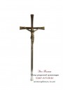 Крест католический с распятием для памятника. Модель — АКС005_1