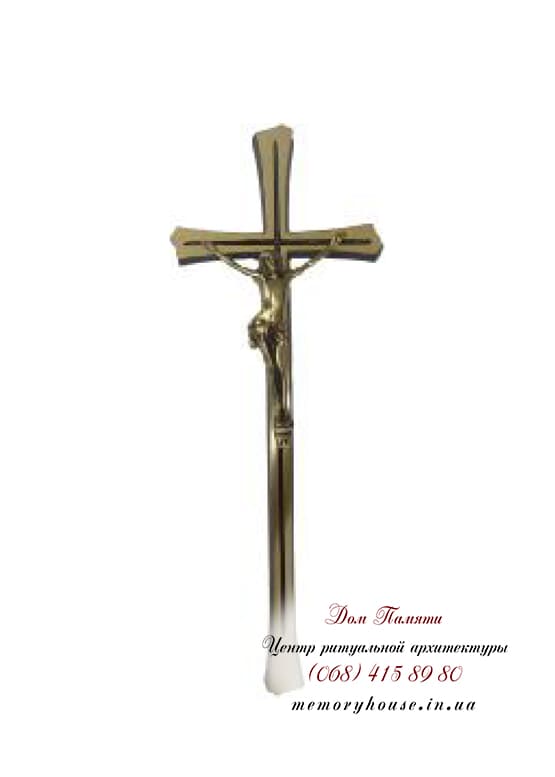 Крест православный с распятием для памятника  - АКС006