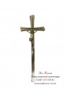 Крест православный с распятием для памятника. Модель — АКС006