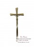 Крест католический с распятием для памятника. Модель — АКС006_1