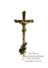 Крест католический с распятием для памятника. Модель — АКС007_1