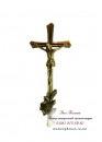 Крест католический с распятием для памятника. Модель — АКС007_1