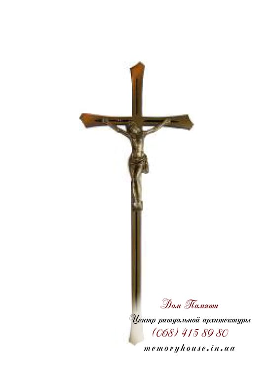 Крест православный с распятием для памятника  - АКС010