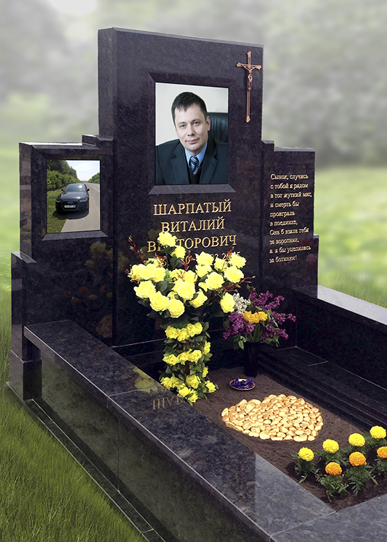 Фотография на стекле для памятников из гранита - ФНС005